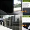 Adesivi per finestre Assorbimento statico Totale Blackout Film Privacy Room Darkening Tint Black Cover Light Bloccante senza colla