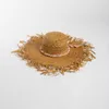 Boinas Primavera verano Luxury Sun Hats Fashion Fashion Wool Wool Rope Fur Borde Redonde