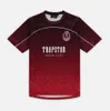 T-shirt da uomo Trapstar Mesh Football Jersey Blu Black Red Men T-shirt Sportswear 1123ess