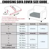 Chair Covers Jacquard Sofa Seat Cushion Polar Fleece Solid Color Cover Washable Stretch Slipcovers Spandex Kids Pets Home