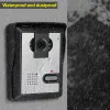 Dörrklockor Home Video Doorbell Intercom System 7 '' TFT LCD Wired Video Door Phone Indoor Monitor 700tvl Outdoor IR Camera Support Unlock