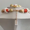 Verktyg 4ujewelry African Women Style Orange Original Coral +White Beaded Party Jewelry Set Simple Nigerian Wedding Bridal Jewelry 2019