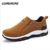 Scarpe casual uomini autunno stivali caviglie invernali per sneaker mocassini all'aperto comodi comodi in modo leggero slip-on round testa