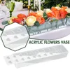 Vasi Vase rettangolare acrilico rettangolare con coperchio Desktop Floral Morden Floraltopie DECORAZIONE DELLA TAVOLO P6E0 P6E0