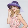 Summer Bow Ribbon Sun Hat Panama Womens Cap Bonnet Beach Straw Hats 240327