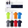 Shirts Customized/DIY logo Polo Shirts Men Quickdry Short Sleeved Tshirts Lapel Tennis Tees Work Outdoor Running Golf Collar Shirts