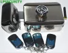 Lock Battery power Access Control Kits Wireless 433MHZ Electric gate mute Door Lock Security Door With 4 Remote Controls