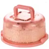 Förvaringsflaskor plast rund kaka container bärare låda fruktdessert cupcake bröd täcker case server arrangör magray kök verktyg