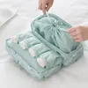 Storage Bags Double -Layer Underwear Bag Multiple Compartments Waterproof Bra Panty Organizer Women Men Socks Clothes Travel Pouchs