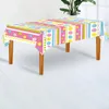 Tischtuch 1PC Rechteckige Einwegstoffe Deckung Ostern Tischdecke wasserdichte Partydekoration Drucke