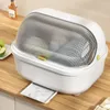 Kitchen Storage 1Pcs Container Rack Dish Bowl Box Plastic With Drainage Drain Cupboard Flexible Cutlery Organizers