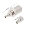 2pcs RF Coaxial Adapter SMA To TS9 Coax Jack Connector SMA Female Jack To TS9 Male Plug Silver