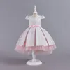 Sweet Silver Champagne Rose Pink Jewel Girl's Birthday/Party Dresses Girl's Pageant Dresses Flower Girl Dresses Girls Everyday kjolar Kids 'Wear SZ 2-10 D405200