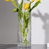 Vasi Vasi Glacier Glacier Glass Transparent Flower Disposition Rose Living Dining Table Decoration Bottle