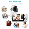 Övervakare VB801 Baby Monitor Video Recorder Pan Tilt Camera 2.4G Trådlös tvåvägs Audio Night Vision Security Surveillance Cam Babysitter