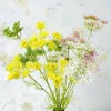 Fleurs décoratives Plastique Fleur de dentelle artificielle colorée Flexible Flexible Bouquet à la main 3 têtes Salon non passant