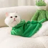 Vêtements pour chiens Halloween Costume Frog Dragon Hoodies Hoodies Cat Veste hivernale Pulver chaud Vêtements d'animaux Shitzu Yorkshire ACCESSOIRES