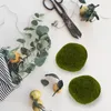 Dekoracyjne kwiaty Moss blok symulowany kamienie fałszywe mikro krajobraz dekoruje zielone sztuczne mossy dekoracje dom