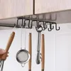 Haczyki podwójnie rzędowe kubek kubek Uchwyt wielofunkcyjny domowy na ścianę szafki do przechowywania szafki kuchennej w łazience