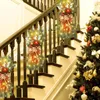 Decorative Flowers Advent Wreath Wooden The Cordless Prelit Stairway Trim Christmas Wreaths For Front Lighted Outdoor Battery Operated