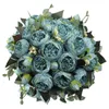 Fiori decorativi jfbl 4 pacchetti peonies piccola seta finta fiore di peonia per decorazioni per matrimoni a casa con steli