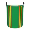 Sacchetti per lavanderia rasta a strisce cesto cesto pieghevole cesto per cestino per i giocattoli per bambini della scuola materna