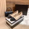 Luxurys slingback klack dubbel chunky hög klackar läder mode prom klänning sko formella platt klackar sandaler balett designer sko kvinnor loafer glider bröllopskor