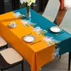 Table Cloth 2024 Waterproof Oil-proof Tablecloth Ins Wind Tea Yarn Fabric Cross-border Mesas Party Decorations