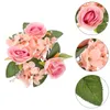 Fleurs décoratives Rose Garland Supplies de mariage Anneaux de style européen Simulation Gift Farmhouse Dispory