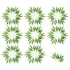 Fleurs décoratives 50 pcs Garland Simulate Bamboo Branches Fake Feuilles Adornations ménagers Green extérieur