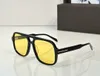 Szeroka twarz ponadzabłędne okulary przeciwsłoneczne 884 Czarne żółte mężczyźni Square Shades Summer Sunnies Sonnenbrille Fashion Shades Uv400 okulary