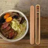 Kitchen Storage Portable Chopsticks Box Holder Tableware Outdoor Container Travel Traveling Wood Boxes Durable Case