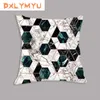 Breve cuscino di divano geometrico in marmo copertura decorativa decorativa corta peluche cover decorazioni per decorazioni per la casa