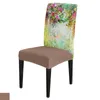 Couvre-chaise fleur aquarelle Vineman Rose Morning Glory Cover Dining Spandex Soupt Soutr Home Office Bureau Case