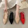 Elbise Ayakkabı Siyah Kırmızı Kayıtlı Moda Kadınlar Sığ Ağız Kaydı Parti Seksi 35-34 yarda ince yüksek topuklu ayakkabılar 2024