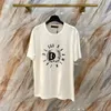 T-shirt de camiseta feminina e masculina Camiseta 100% Camiseta de algodão pura Camiseta redonda Camiseta curta Camiseta de verão Casual Casual Top Moda Clothing