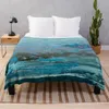 Blankets Turquoise Seas Throw Blanket Dorm Room Essentials Anime