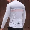 Autumn Mens Cycling Jersey Lange mouwen Slim Fit Road Bike Bicycle Shirt Kleding Mesh Reflecterende volledige rits met zakken 240328