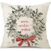 Pillow Snowman Printed Pillowcases Christmas Home Party Decor Linen Cover Holiday Decorations For Funda Cojin