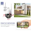 Camera's Misecu 2K 4K WiFi PTZ Camera Outdoor Street Wireless Camera 4mp 8mp Night Vision Two Way Communication Auto Track Home Security