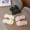 Toddlers Kids Sandals Baby Shoe Girls Designer Kid Black Pink White Kid Enfants Childrens Desert Shoes Taille 26-35 C4KC #