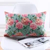 Oreiller en gros de couverture de style country shabby chic pivoine rose floral home décorative casse 45x45cm / 30x50cm