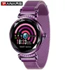 Panars Elegant Diamond Patchwork Purple Smart Montres pour les téléphones Temps de chaleur Band Magenetic Digital Wristwatch Women Girl 2019 New7398001