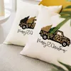 Pillow Linen Covers 45x45 Christmas Pillowcases For Sofa Couch Bed Modern Decorative Pillows Home Decor Pickup Trucks