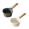 Pans Q1JB Nonstick Fryings Milk Pots Butter Warmer With Long Handle Oil Splashing