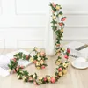 Fiori decorativi peonie finte rattan tavolo da matrimonio appeso decorazione centrale per la doccia per bambini specchio tepee