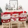 Pokrywa krzesełka świąteczne jadalnia do mycia slip -okryty dekoracji foteli Okładka