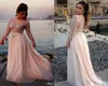 2017 Charakterystyczne kryształowe sukienki z baldachowańsko eleganckie sukienki na bal plus size długie rękawy Bateau Linia szyfonowa pociąg Long Prom 4585818