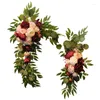 Dekorativa blommor JFBL 2st Artificial Flower Rose Pion Welcome Wedding Guest Decoration Arch Bakgrundsvägg