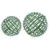 Fleurs décoratives 2 PCS Arrangement floral plantes artificielles étagère à balle topiaire de cage topiaire balles rack accessoires de mariage support en plastique